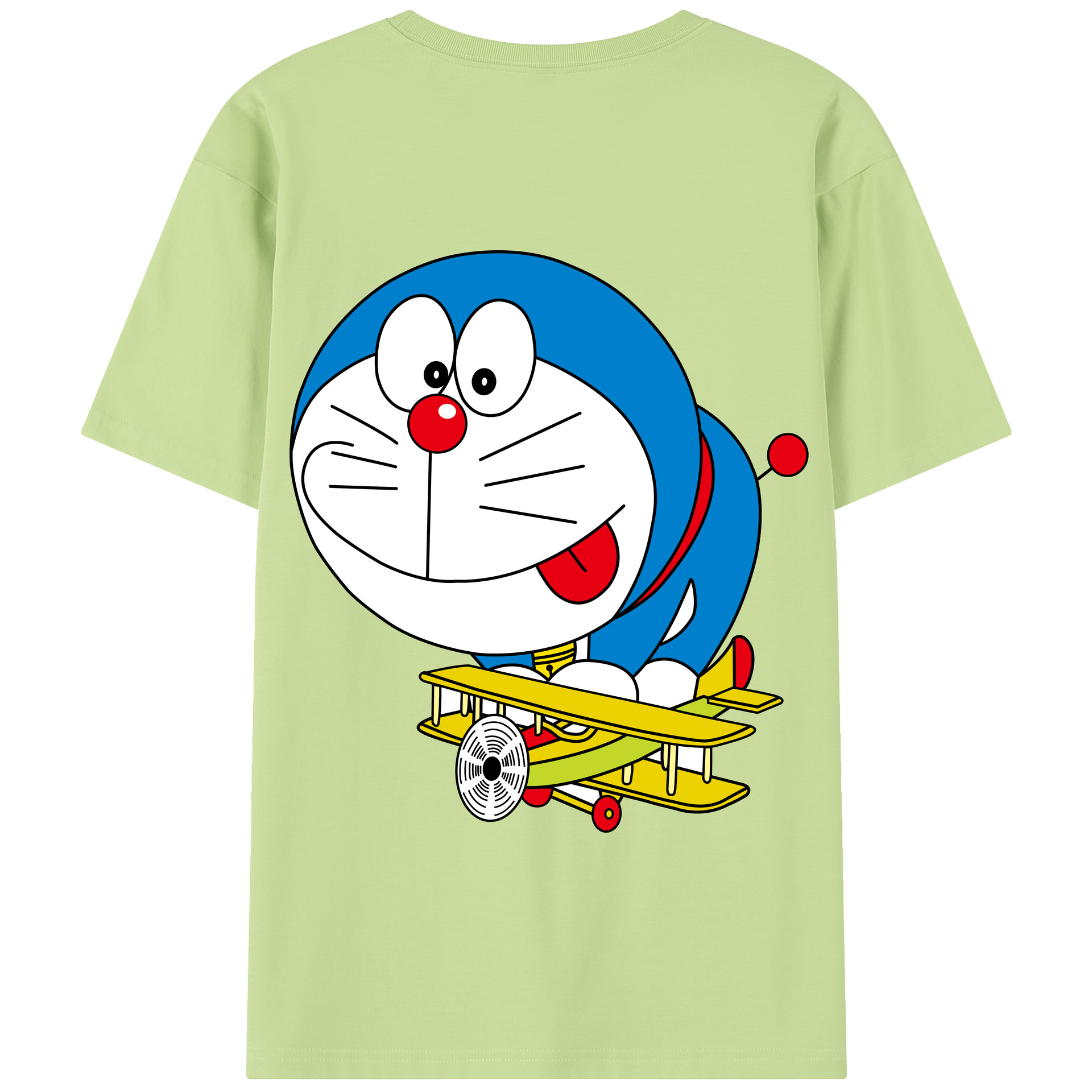 （画像用） ドラえもん Doraemon 綿100％半袖Tシャツ（背面プリント）